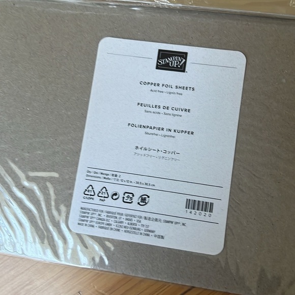 Bundle Stampin' Up! foil sheets Unopened Pack 12x12 inch - Picture 4 of 6